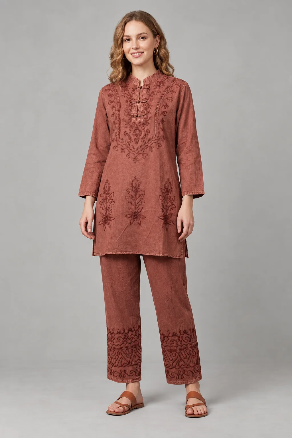 Rust Bloom co-ord, front view